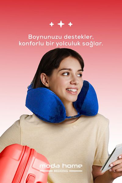 moda home bedding Visco Orthopedic Travel Pillow-Visco Pillow,Removable Cover, Luxury Travel Pillow