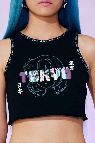 Penti Top cu imprimeu Anime - Colecția Anime