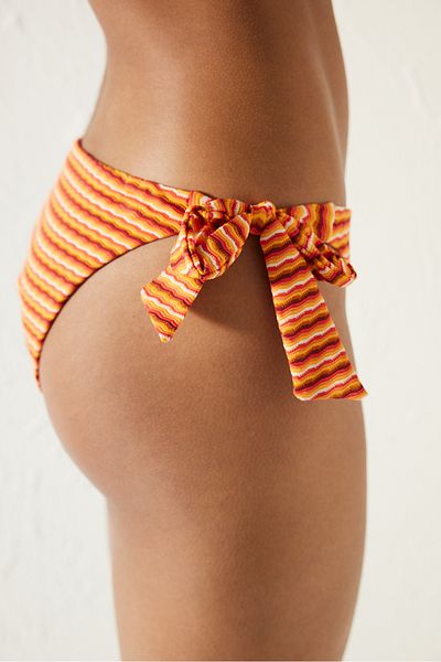 Penti Taylor Ριγέ Brazilian Bikini Bottom - Tie-Up Design