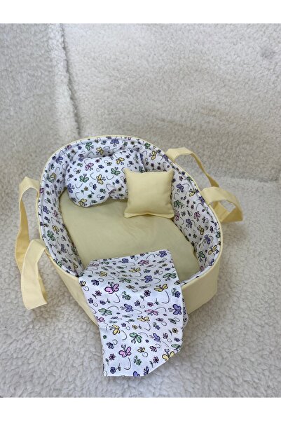 Handmade Oyuncak Bebek Beşiği Seti