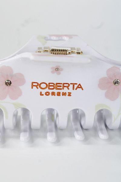 Roberta Lorenz Women's Roberta Lorenz Written Floral High Quality Bone Material Hairpin 10 cm