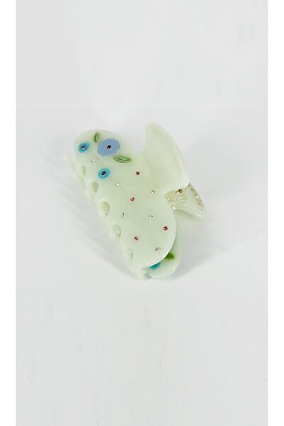 Roberta Lorenz Γυναικεία λουλούδια Λεπτομερή Water Green Buckle /Καλοκαιρινή Δημιουργία/Υψηλής Ποιότητας/ 8 εκ.