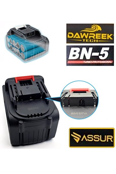 Depolife Assur Bn5 Dawreek Haktaş Tüm Akülü Modellere Uyumlu Şarjlı Matkap/Taşlama Yedek Batarya 10 Pili