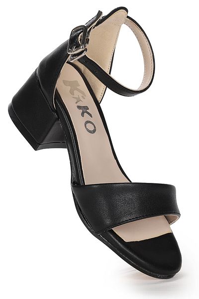 Kiko Kids Sheila Skin Daily Fata Sandale Cu Toc 4 Cm Pantofi Rochie De Seara