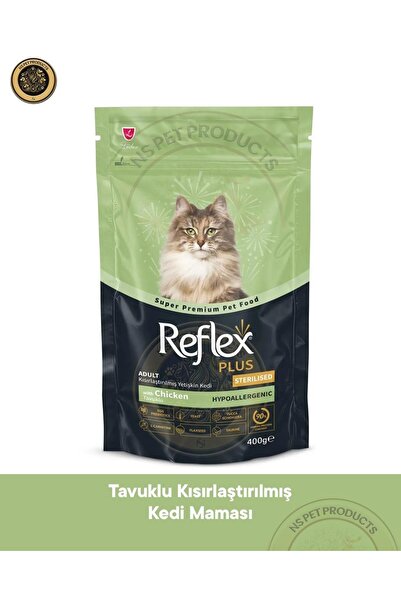 Reflex Plus Hypoallergenic Tavuklu Kısırlaştırılmış Kedi Maması 400gr