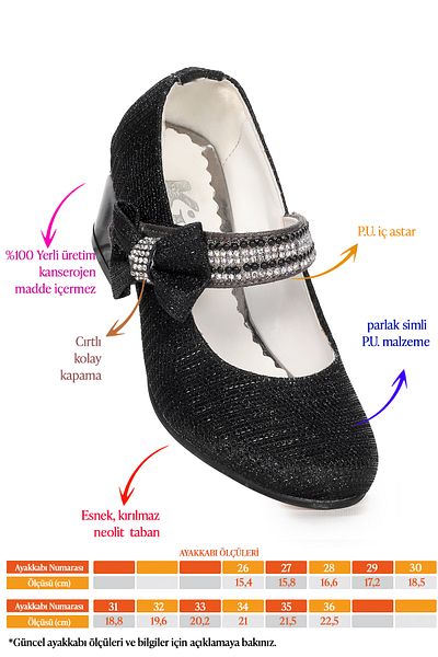 Kiko Kids Cameli Çupra Daily Pantofi de seara pentru fete cu toc de 4 cm