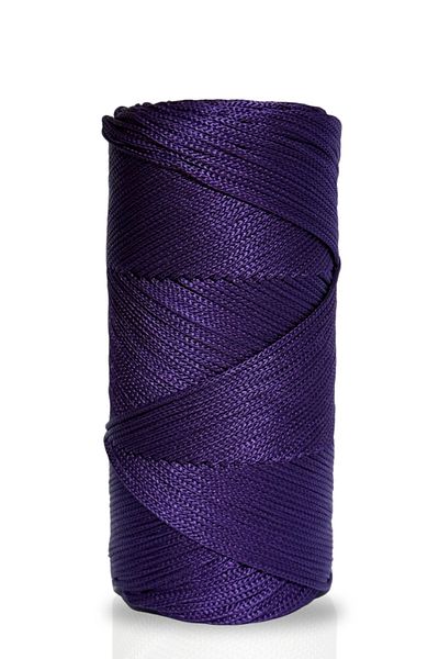 Akduman İplik 200 Gr - 2mm Purple Polyester Macrame Thread Bag Thread and Supla Rope