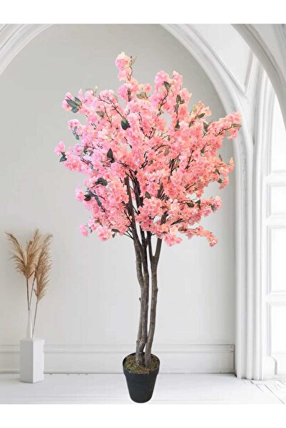 MAKİ DEKOR Yapay Ağaç Sakura Salon Bitkisi Pembe 180 Cm
