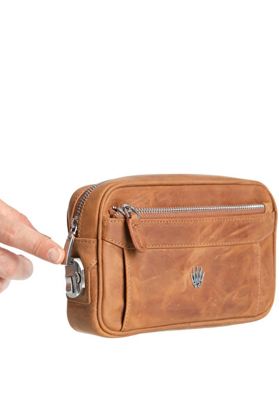 WATCHOFROYAL Forest Crazy Taba Şifreli Hakiki Deri El Çantası