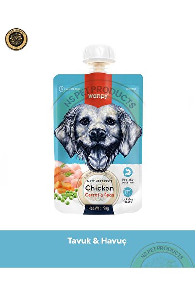 Wanpy Taze Tavuklu&Havuçlu Köpek Et Ezmesi 90 gr