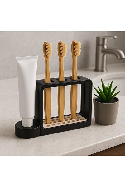 Diş Fırçası, Diş Macunu Standı. 3 Lü Diş Macunu Ve Diş Fırçası Tutucusu, Diş fırçalık