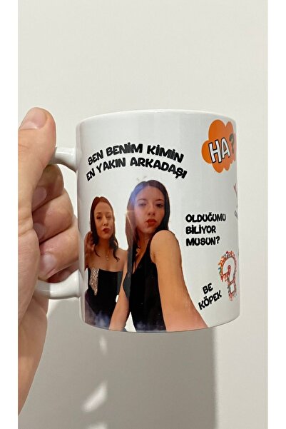 MH Art Room En Yakın Arkadaş Hediye Kupa Bardak-Özel Tasarım(ÜRÜN ÖZELLİKLERİ KISMINI OKUYUN)