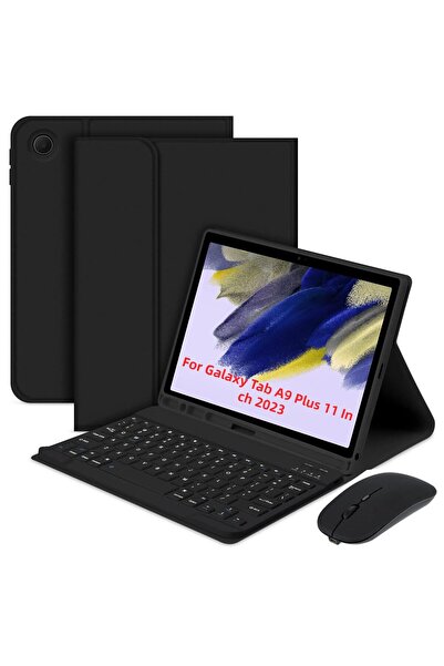 Fogy Samsung Galaxy Tab A11 Plus/A9+ Plus 11inç 2025 Uyumlu Bluetooth Klavyeli Kılıfı + Mouse