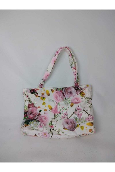 RELYA Geantă de umăr căptușită de dimensiuni mari din in pentru femei Lățime 42 CM Lungime 35 CM Adâncime 5 CM
