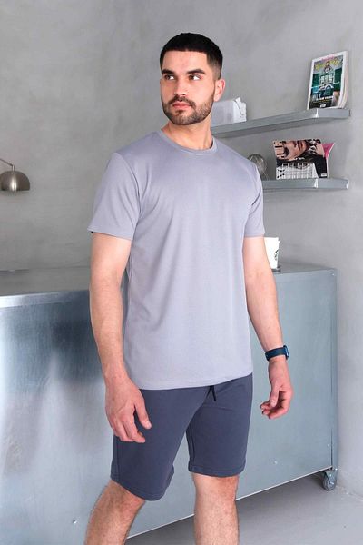Behind Look Μπλουζάκι Crew Neck Kappa Ασημί