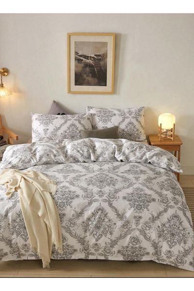 LUNA HOME Queen Size 6-piece 3d Duvet Cover Set 200*230cm Vintage Print