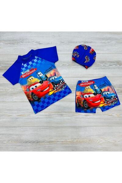 RONYPONY Erkek Çocuk 3 Parça Boneli Mayo Takım