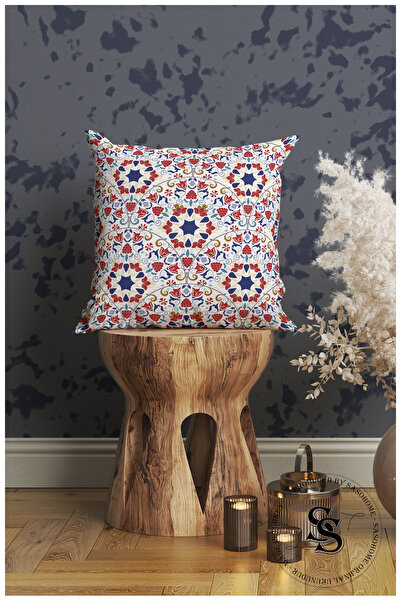 SasoHome Етнічні сучасні османські мотиви Джині, розроблені 4 цифрові друковані чохли для подушок