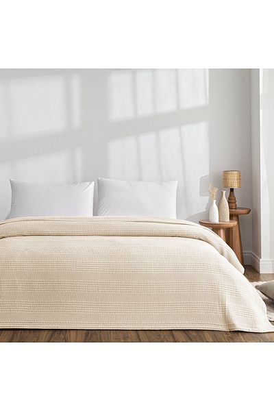 Taç Monet Cotton Double Pique Cream