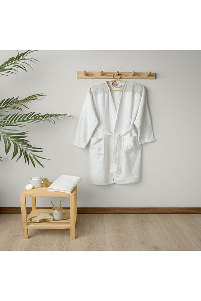 Linens Set halate de baie Elia Bamboo alb