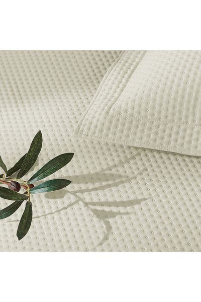 Linens Sand Cover Set - Mist Double Bed