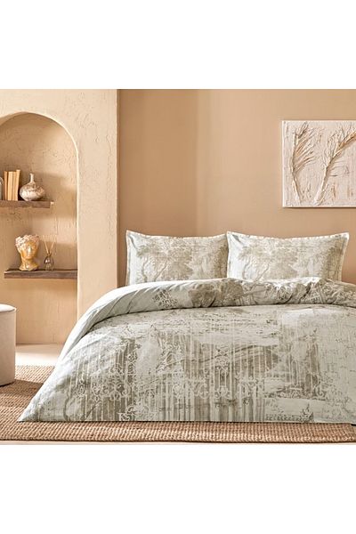 Linens Sc Allday Dumas Duvet Cover Set Stone (Double)