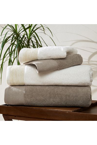 Taç Σετ οικογενειακής ρόμπας Zen Pure Cotton Cotton Ecru Beige