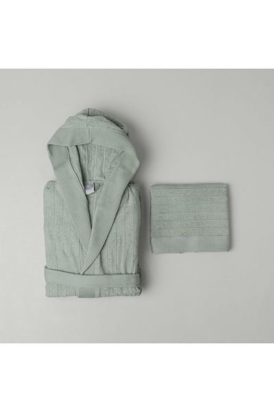 Linens Set halat de baie Jolia Cotton S/m Salvie