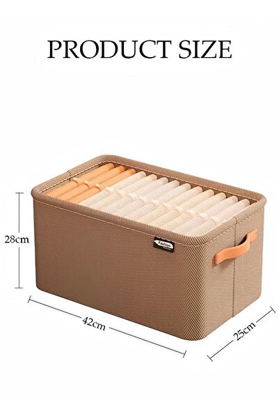 Generic 3 Pcs Clothing Storage Box Closet Clothes Organizer Foldable Washable Closet Clothing Storage Box