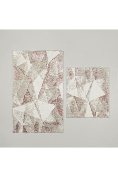 Linens Σετ πατάκι μπάνιου Triza 2 τεμαχίων 60x100 / 50x60 cm Τριαντάφυλλο