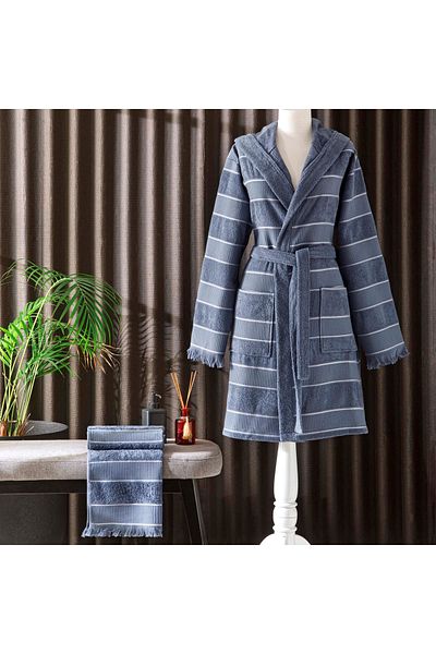 Taç Set halate de baie din bumbac - Casual Blue S/M