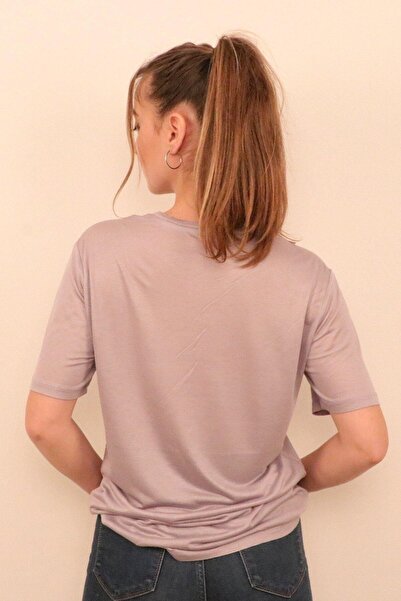 RICH GİYİM Tricou cu decolteu O pentru femei Rich