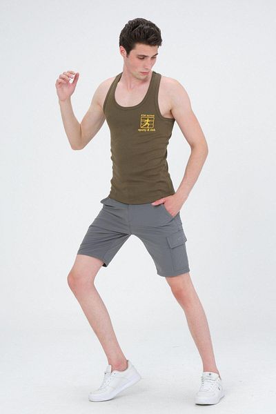 Rich Men's Swimmer Cut Sports Tank Running Athlete Tank Top