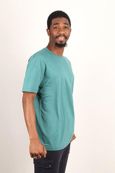 Rich Ανδρικό μπλουζάκι Oversize Crew Neck 100% βαμβακερό
