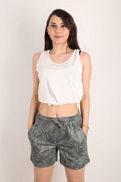 Rich Women's Patterned Short Shorts