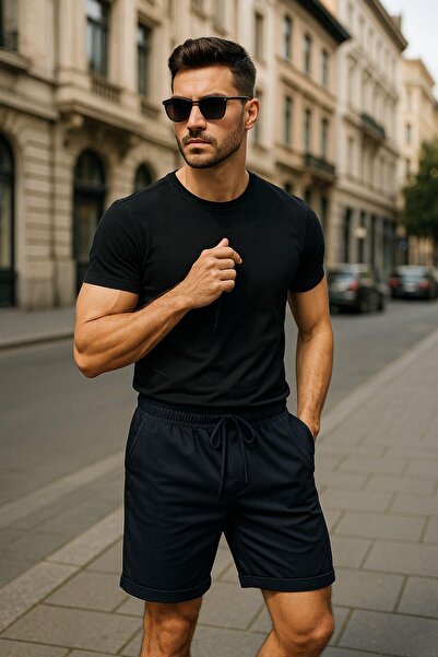 Rich Erkek Beli Lastikli 2'li Paket Şort