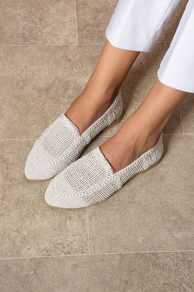 eformoda by emre yılmaz Women's Straw Lace Ballerina Ballet Pw01