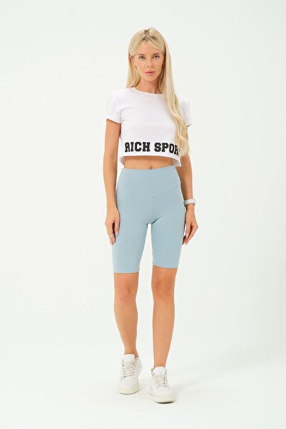 Rich Colanți sport elastici cu talie înaltă pentru femei - Colanți scurti