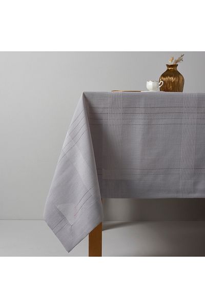 Linens 160X220 cm Gray Basic Tablecloth