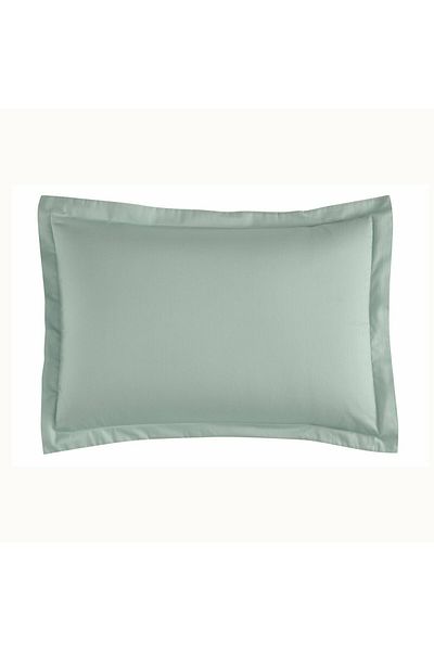 Linens Green Cotton Satin 2-Piece Flounce Pillowcase Set - Mix&Match