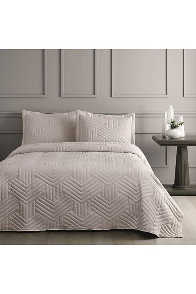Linens White Vita Double Bed Cover Set