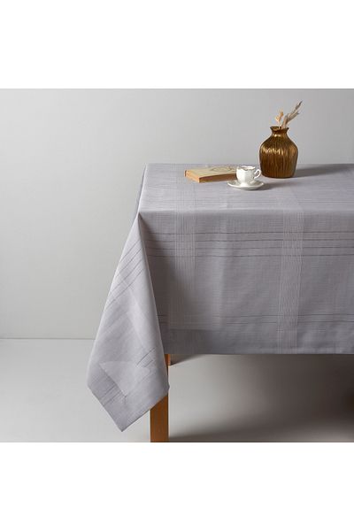 Linens 160X220 cm Gray Basic Tablecloth