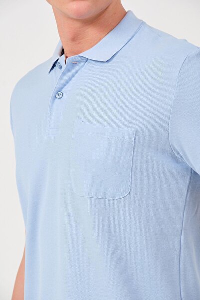 Rich Ανδρικό μπλουζάκι με μονόχρωμη τσέπη με λαιμόκοψη