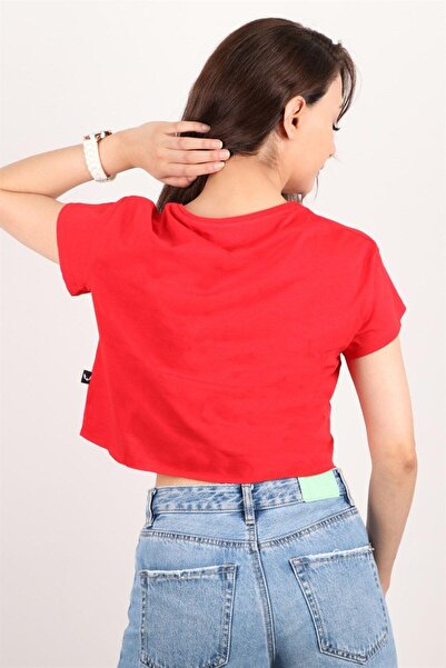 Rich Women's Short Sleeve Crop Blouse