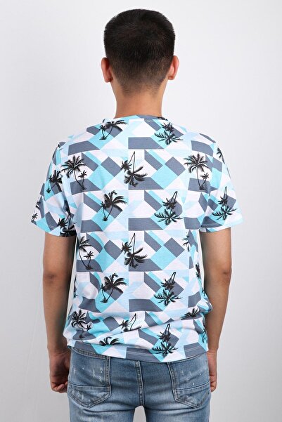 Rich Ανδρικό μπλουζάκι με στάμπα με λαιμόκοψη 100% βαμβακερό