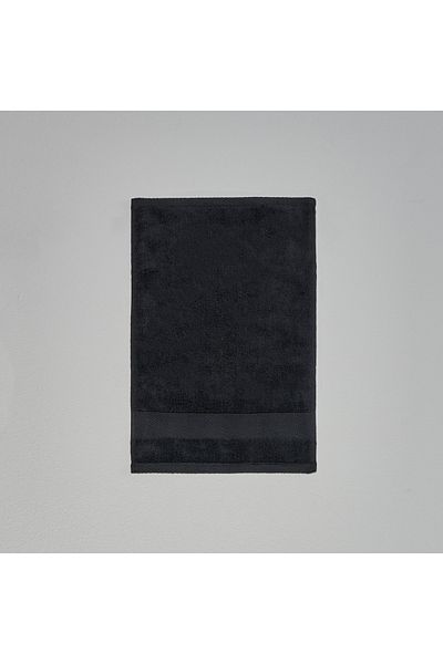 Linens 30X45 cm Premium Black Cotton Hand Towel