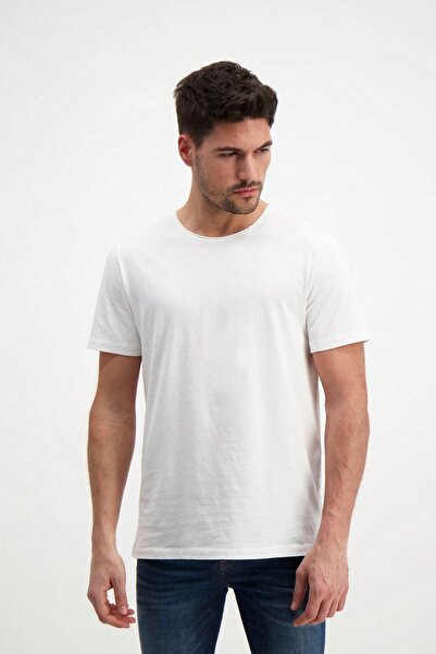 RICH GİYİM Ανδρικό μπλουζάκι Ecru Basic που πλένεται