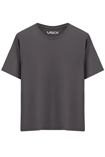 Rich Ανδρικό μπλουζάκι 4 συσκευασιών 100% βαμβακερό μπλουζάκι με κοντό μανίκι Basic με λαιμόκοψη