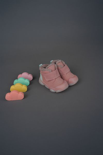 Vicco Mind Model Lighted Furry Light Phylon Baby Girl and Child Powder Boots