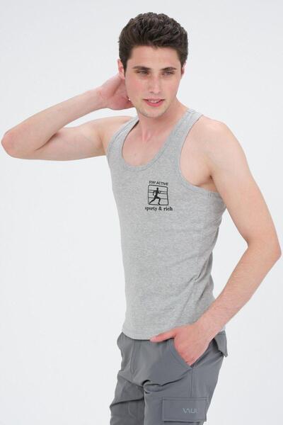 Rich Men's Swimmer Cut Sports Tank Running Athlete Tank Top